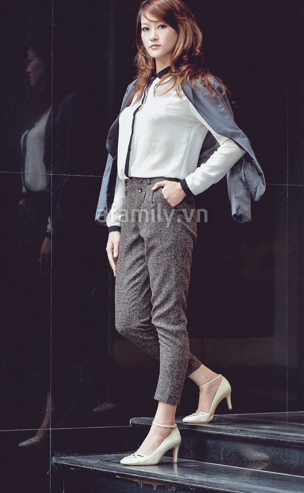 C&ocirc;ng sở đa phong c&aacute;ch c&ugrave;ng blazer m&ugrave;a thu