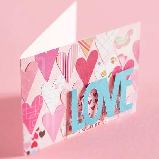 Simple Hearts Valentine Card