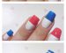 Cách vẽ nail thủy thủ đáng yêu