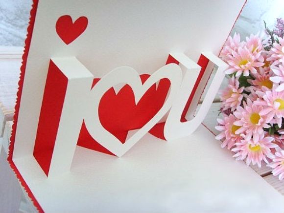 Tỏ tình cực ấn tượng bằng thiệp nổi