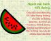 Xem tranh, tránh bệnh khi ăn dưa hấu