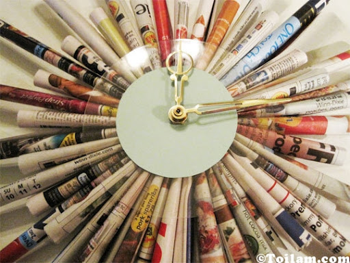 Cách,làm,hướng dẫn,Đồng hồ,giấy,khéo tay,hay làm,Diy,toilam.com
