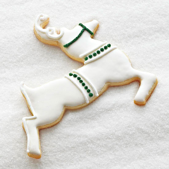 Glitter Reindeer Sugar Cookie Cutouts