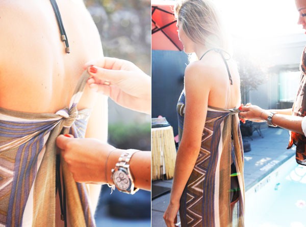 Dạo biển th&ecirc;m cuốn h&uacute;t với 4 kiểu thắt sarong cơ bản 10