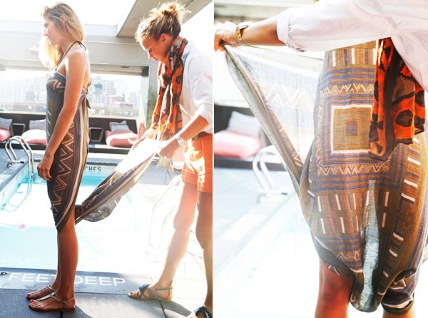 Dạo biển th&ecirc;m cuốn h&uacute;t với 4 kiểu thắt sarong cơ bản 11