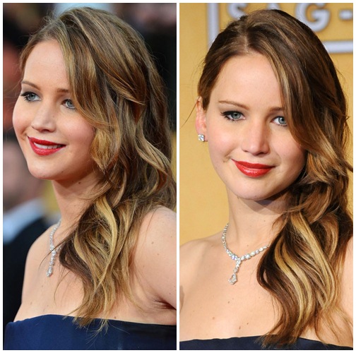 Học Jennifer Lawrence chọn tóc cho mặt tròn - 3