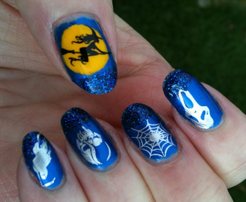Vẽ nail phong cách Halloween cực chất - 8