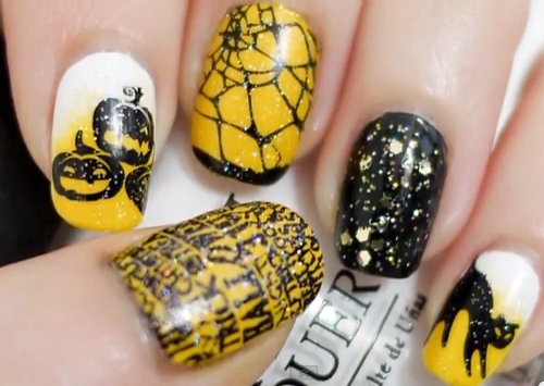 Vẽ nail phong cách Halloween cực chất - 1