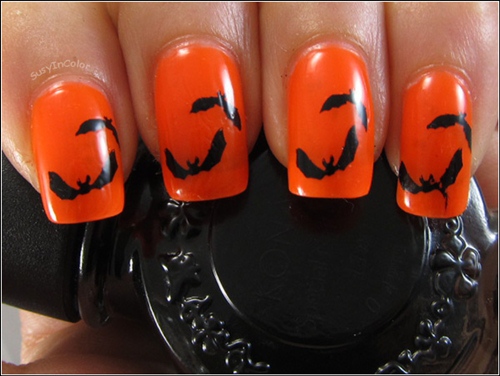 Vẽ nail phong cách Halloween cực chất - 6