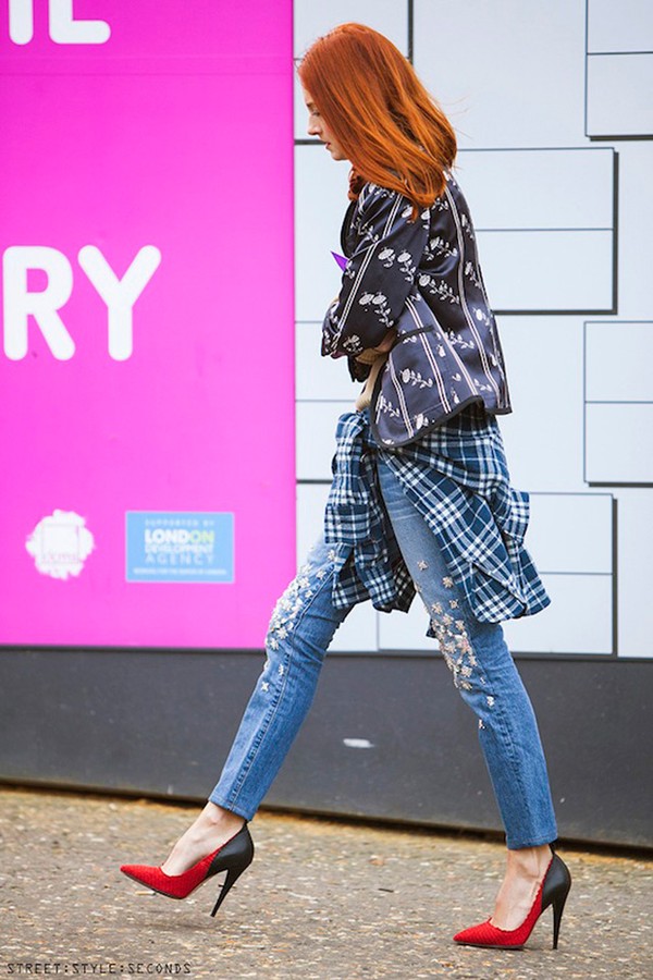 9 cách mặc kẻ caro "chuẩn" như fashionista 6 9 cách mặc kẻ caro "chuẩn" như fashionista 6