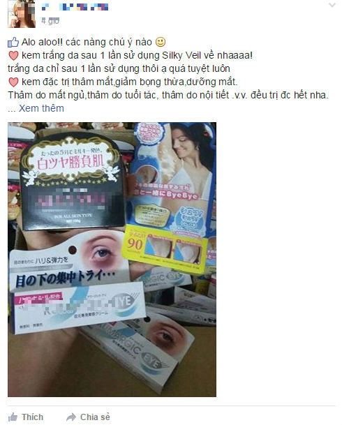 mỹ phẩm trôi nổi